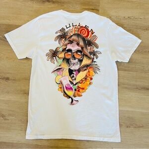 Sullen Art Collective Men’s Sun Bum Tropical Vacation Skeleton T-Shirt Size L